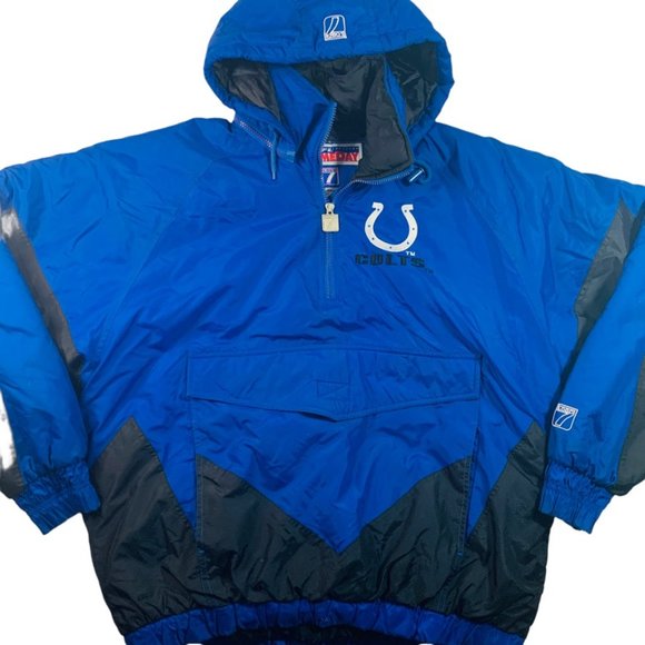 LOGO 7 Other - Indianapolis Colts shark tooth Logo 7 NFL GameDay 90s full zip jacket coat